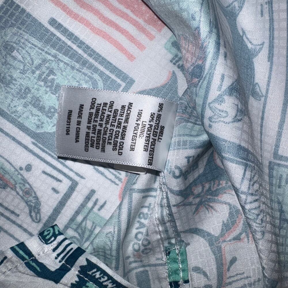 Ocean Coast Men's XL Fishing Button Up Shirt All Over Nautica Print‎ - Picture 9 of 10